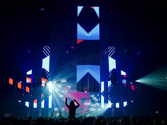 全彩租赁LED显示屏亮度不一致的原因